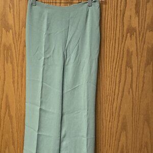 Light green silk lined pants sz 6